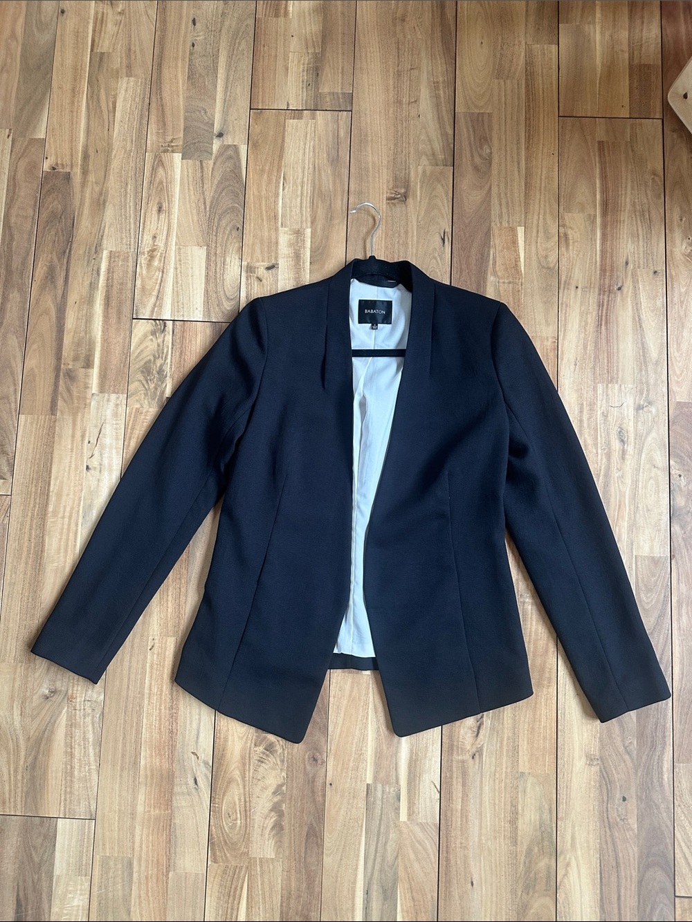 Aritzia Babaton Black Open-Front Women's Keith Blazer